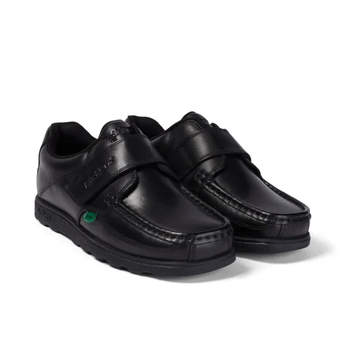 Youth Mens Fragma Strap Leather Black