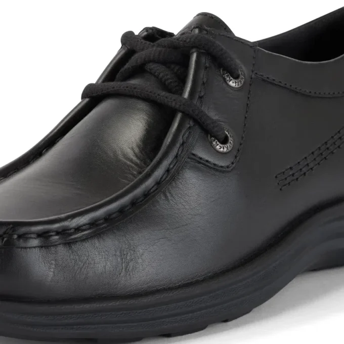 Youth Mens Reasan Moc Leather Black