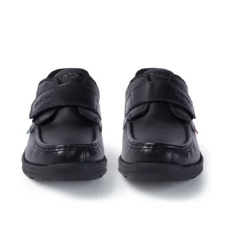 Youth Mens Reasan Strap Leather Black