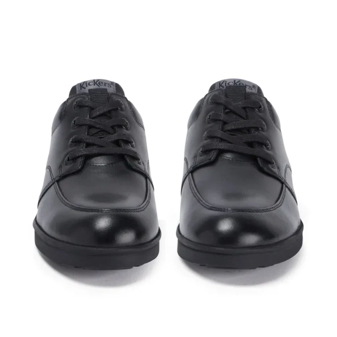 Youth Mens Troiko Lace Leather Black