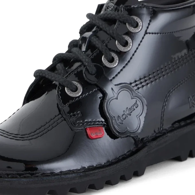 Adult Womens Kick Hi Patent Leather Black