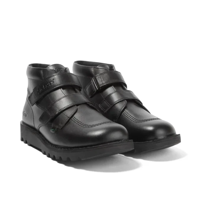 Adult Unisex Kick HI Vel Leather Black