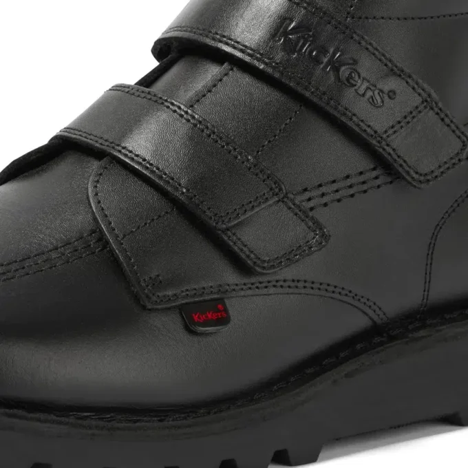 Adult Unisex Kick HI Vel Leather Black