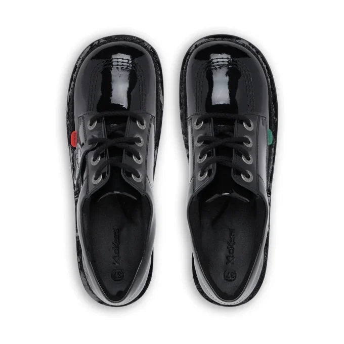 Youth Unisex Kick Lo Patent Leather Black