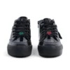 Youth Women Tovni Stack Hi Flower Patent Leather Black