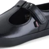 Youth Womens Kariko T Bar Patent Leather Black