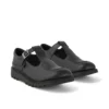 Youth Womens Kick T Bar Leather Alternative Black