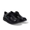 Youth Womens Kick T Bar Leather Black