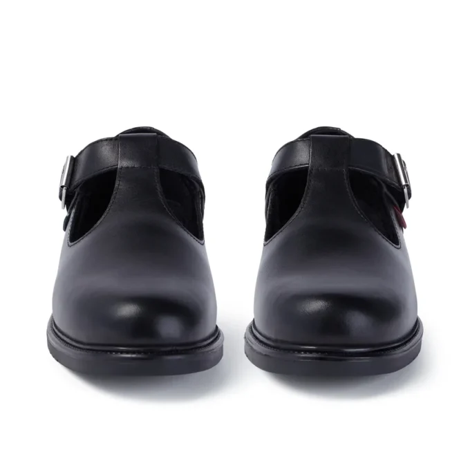 Youth Womens Lach T-Bar Leather Black