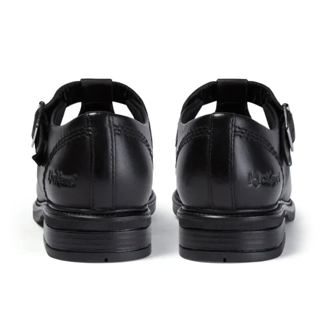 Youth Womens Lach T-Bar Leather Black