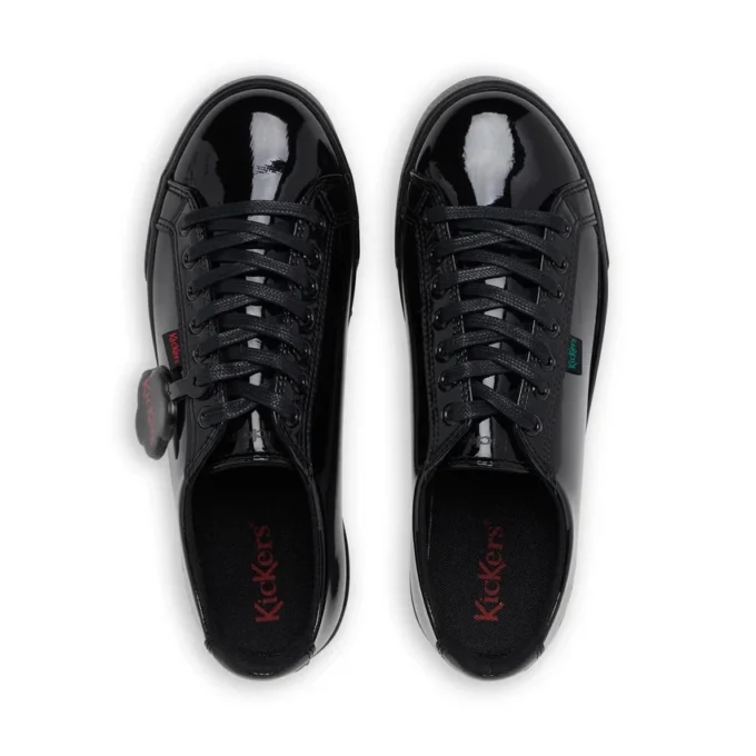 Youth Womens Tovni Lacer Patent Leather Black