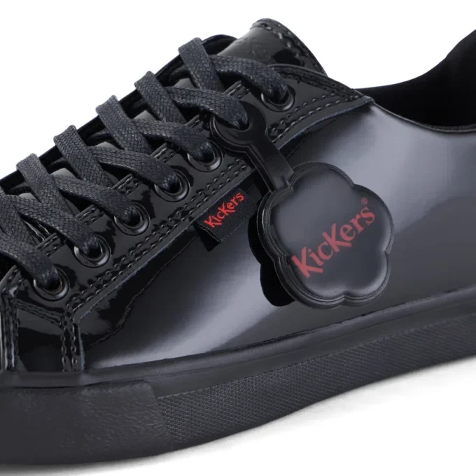 Youth Womens Tovni Lacer Patent Leather Black