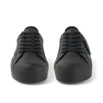 Youth Womens Tovni Stack Leather Alternative Black