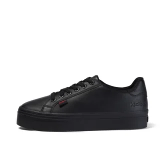 Youth Womens Tovni Stack Leather Black