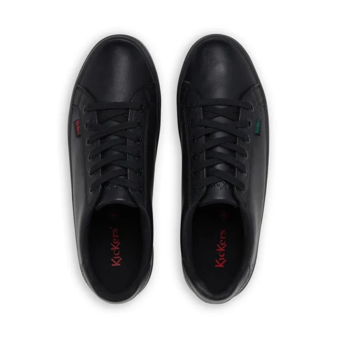 Youth Womens Tovni Stack Leather Black