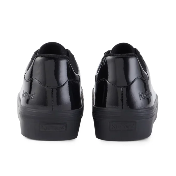 Youth Womens Tovni Stack Patent Leather Black